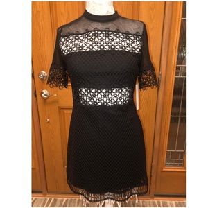 AQUA Black Body Con Dress